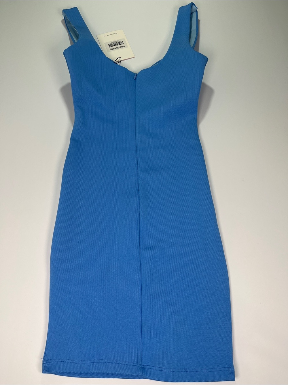 Hello Molly Fitted Sky-Blue Bustier Mini Dress Sz 6/XS - Picture 2 of 10